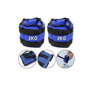 Pesas tobilleras muñecas ajustables 2kg Fitness Ejercicio