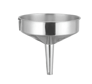 Embudo de acero inoxidable 12cm ideal para cocina liquidos y aceites