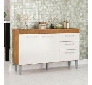 MUEBLE BASE OPIE 120 CM BLANCO 3 PUERTAS 2 CAJONES