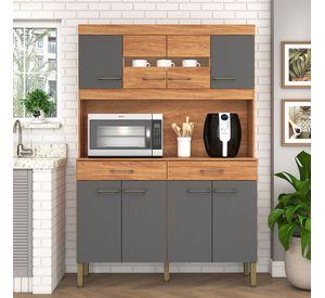KIT COCINA LAURA GRAFITO 8 PUERTAS 2 CAJONES