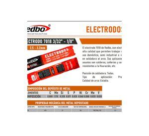 SOLDADURA REDBO 7018 3/32" (2.5MM) 1KG