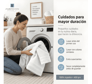 Juego 4 toallas de bano de algodon 400gr grandes cannon