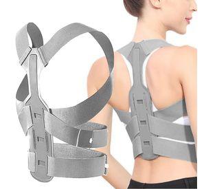 Corrector De Postura Invisible Soporte Espalda Hombros Gris