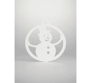 Adorno muñeco de nieve de decoración navideña