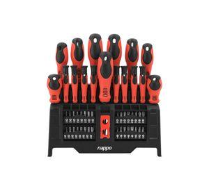 Set de Destornilladores Nappo 50 piezas Puntas Magnéticas