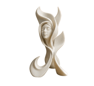 Figura Decorativa Prints Patro - Rostro Femenino Botánico