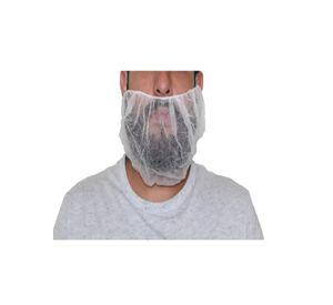 Cubre Barba Desechable Con Elastico 100uni Tresor Blanco