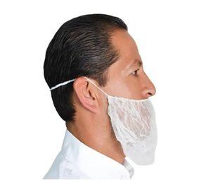 Cubre Barba Desechable Con Elastico 100uni Tresor Blanco
