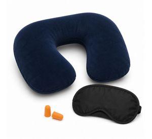 Set De Viaje 3 Piezas Almohada Antifaz Tapones Oido