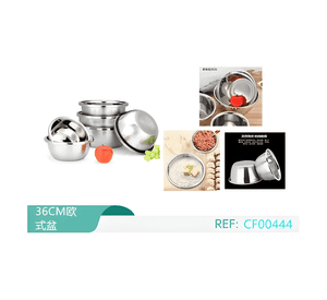 Recipiente fuente bowl 36cm acero inoxidable