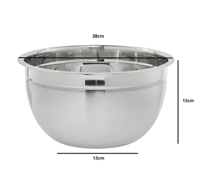 Pack X3 bowl acero inoxidable menaje ensaladeras bowl #2