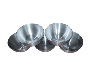 Pack 5 unidades moldes empolvado 8cm aluminio