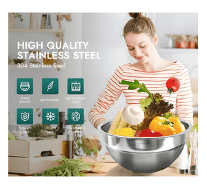 Pack 5 bowl pocillo acero inoxidable reposteria cocina #3
