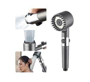 Set Cabezal Ducha Turbo Filtro Masajeador Alta Presión