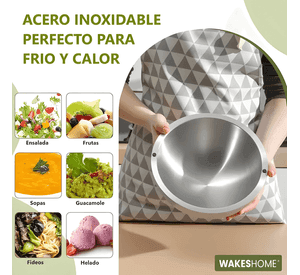 Tazon bowl acero inoxidable cuenco de inmersión frio calient