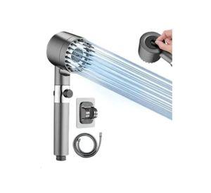 Set Cabezal Ducha Turbo Filtro Masajeador Alta Presión