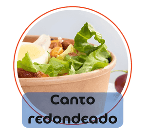 Bowl kraft 1300 ML c/ tapa envase ecológico (100 #5