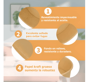 Bowl de cocina 1300ml bowl claro 1.3l - pack x 100 unidades
