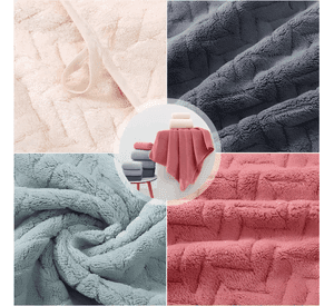Set 3 toalla de baño lana súper suave de alta densidad