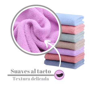 Toallas de cuerpo baño microfibra secado rapido pack 3 #2