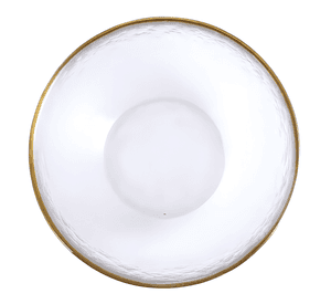 Bowl vidrio 400 ML gold ring afj