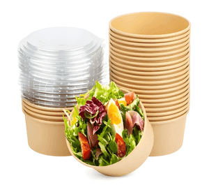 100 bowls plastico bowl kraft bowl con tapa envases 1000 CC