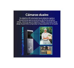 Timbre Inalambrico Doble Lente 3mp Wifi Solar Ezviz Ep3x Pro