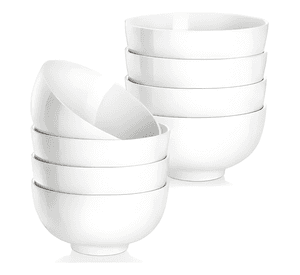 Bolw de cerámica 10 CM pack 6 unds apto para hornos