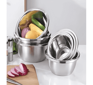 Pack 6 bowl cuenco tazon profundo 26 CM acero cocina #2