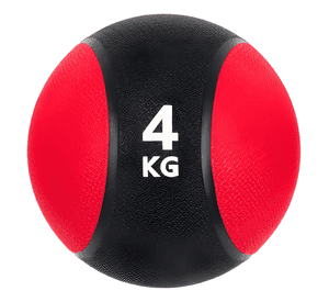 Balón medicinal 4kg con rebote para entrenamiento Negro #2