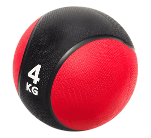 Balón medicinal 4kg con rebote para entrenamiento Negro #2