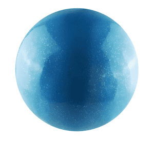 Balón gimnasia rítmica glitter liso 7 uktime Celeste