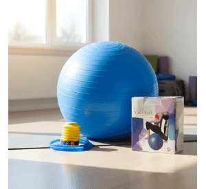 Pelota de pilates yoga línea sport 65 cm + inflador plástico