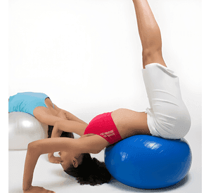 Pelota de pilates yoga línea sport 65 cm + inflador plástico