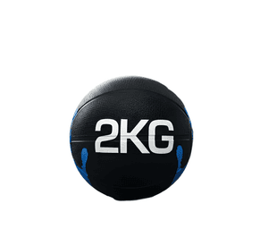 Balón medicinal 2kg con rebote para entrenamiento