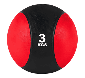 Balón medicinal linea sport 3kg ejercicio goma