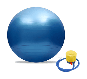 Pelota balon 75 cm pilates yoga con inflador pelotas Azul