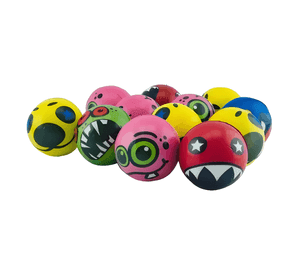 6x Pelota espuma 7cms antiestress terapia emogi monstruo