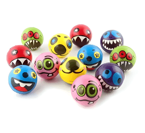 6x Pelota espuma 7cms antiestress terapia emogi monstruo