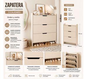 Zapatero Organizador Estante Armario 115Altox100x17cm