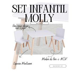 Set Infantil Mesa 2 Sillas Molly