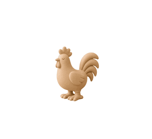 Figura Decorativa Prints Patro- Gallo de Granja (2 UN)