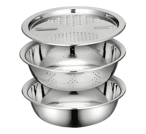 Rallador en juliana multifuncional, lavabo de acero 25cm