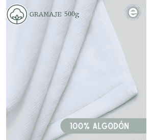 Set 3 toallas de baño hotel de algodon 70x140 500gr