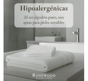 Toallas baño premium set 2 100% algodón rosewood lujo suave