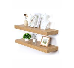 Repisas Flotantes Madera Rustica Estante Organizador Pared 60cm