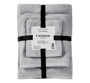 De 6 toallas 100% algodon mano baño visita cannon home lisa