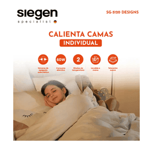 Calientacama Individual SIEGEN SG-5120D2