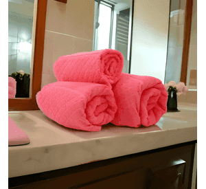 Toalla de cuerpo 70*130cm 100% algodon liso Rosa #5