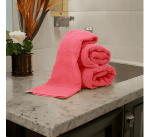 Toalla extra grande 100*140cm 100% algodon liso Rosa
